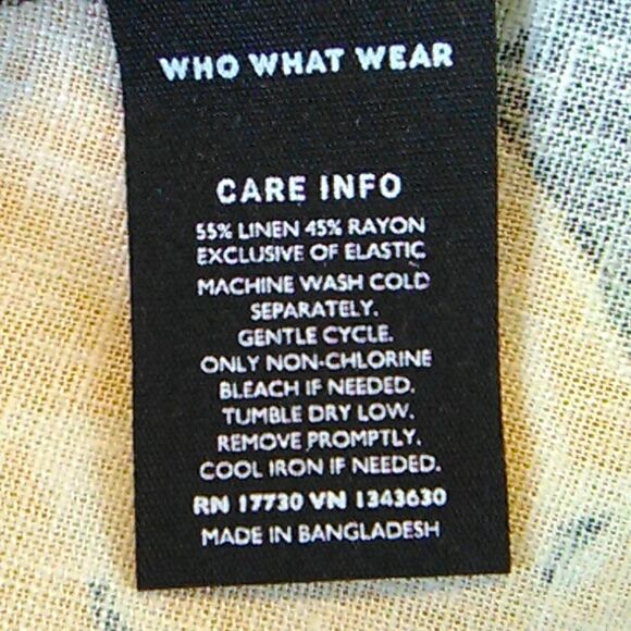 Who What Wear Linen Blend Dress - Picture 10 of 11